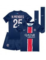 Paris Saint-Germain Nuno Mendes #25 Kotipaita Lasten 2024-25 Lyhythihainen (+ shortsit)